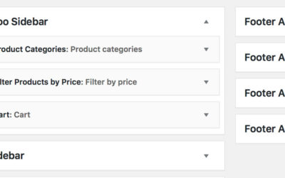 How to add a default WooCommerce Sidebar