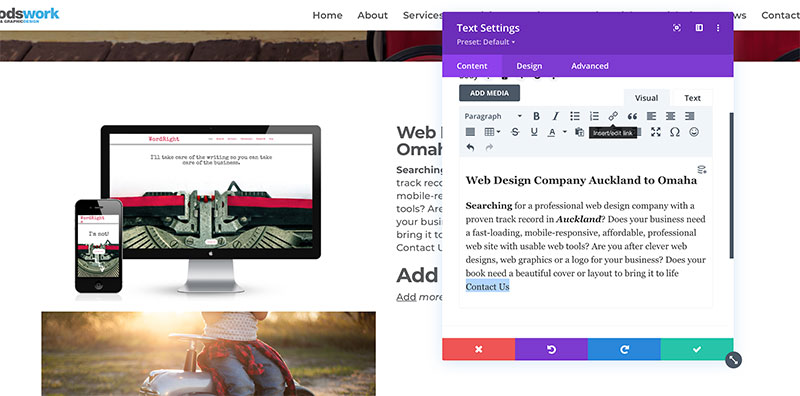 adding text links adding text links