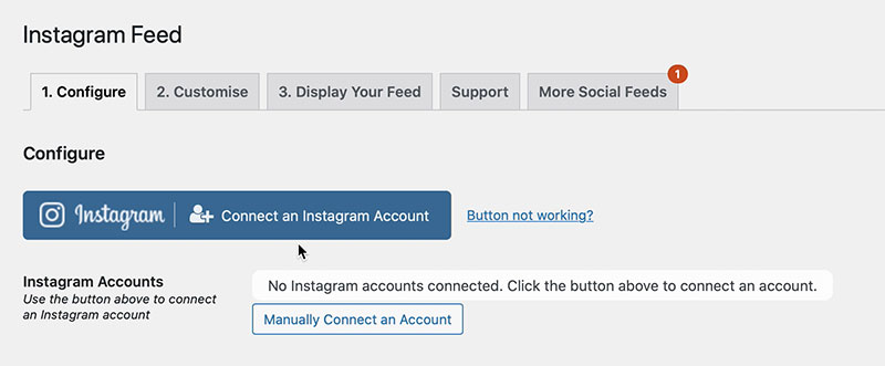 add an instagram feed