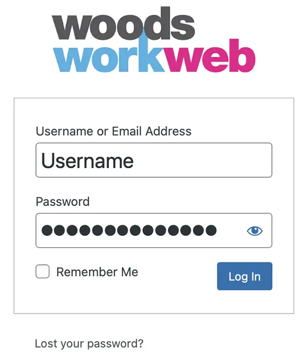 setting username and password